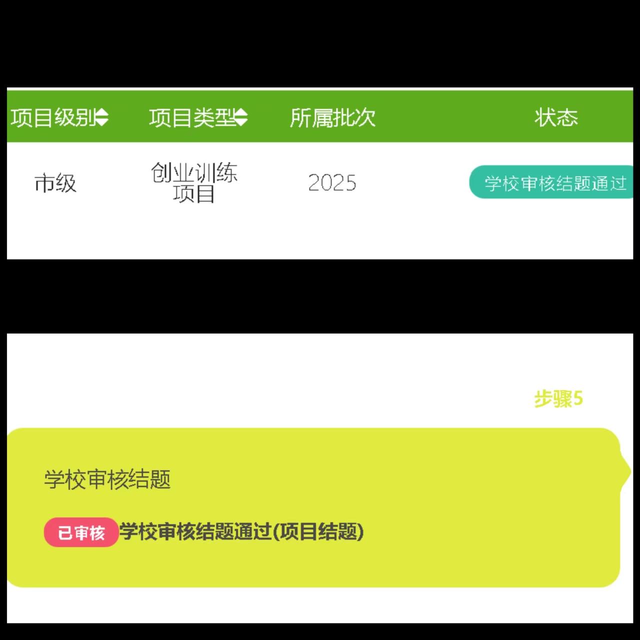 结项